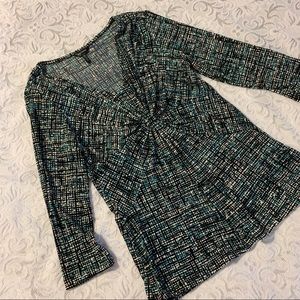 Tunic top- 3/4 sleeves- size M